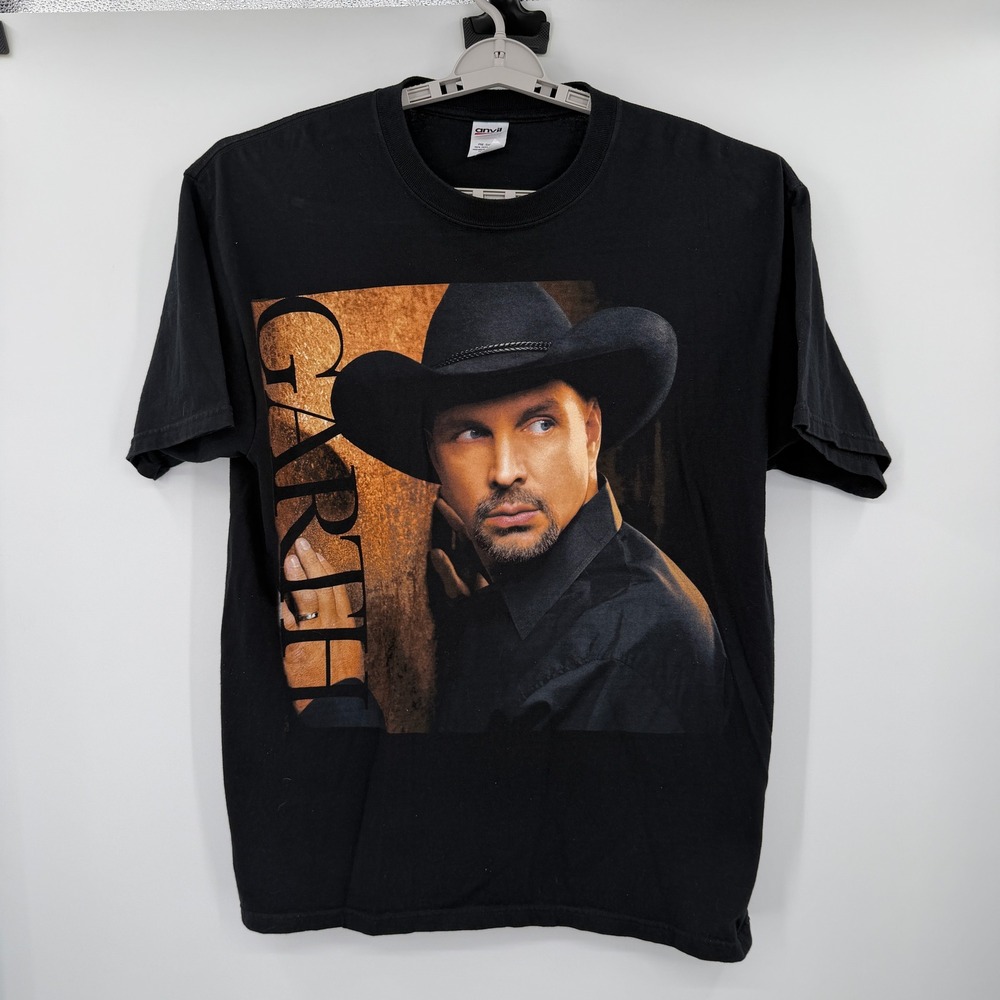 Garth Brooks Ultimate Hits Kansas City 2007 Concert T-Shirt Black XL Anvil